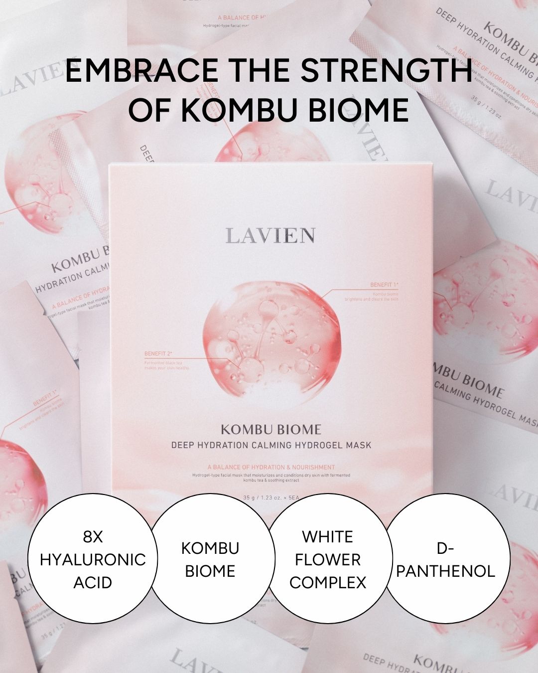 Lavien Kombu Biome Deep Hydration Calming Hydrogel Mask