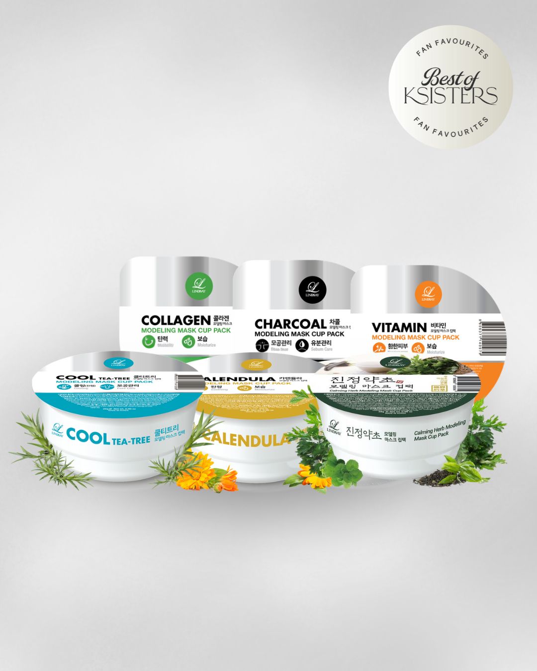 Lindsay Modeling Mask Cup Pack