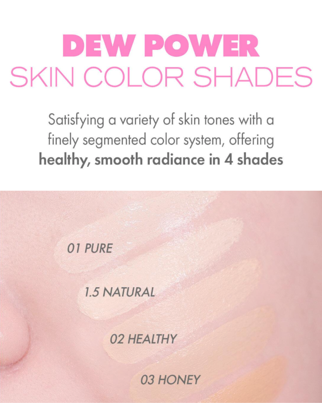 AMUSE Dew Power Vegan Cushion (4 Shades)