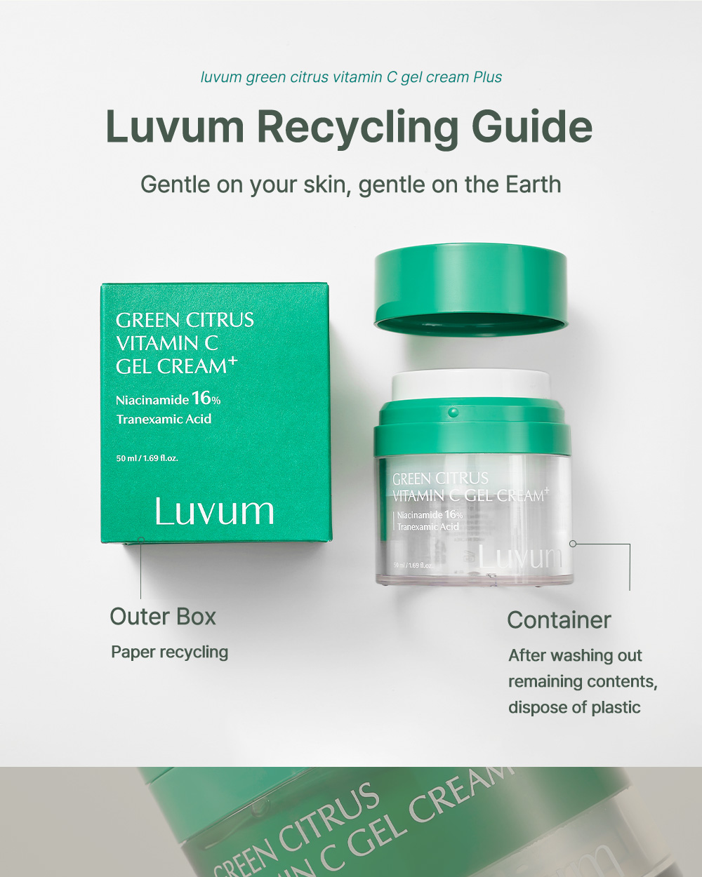 Luvum Green Citrus Vitamin C Gel Cream+