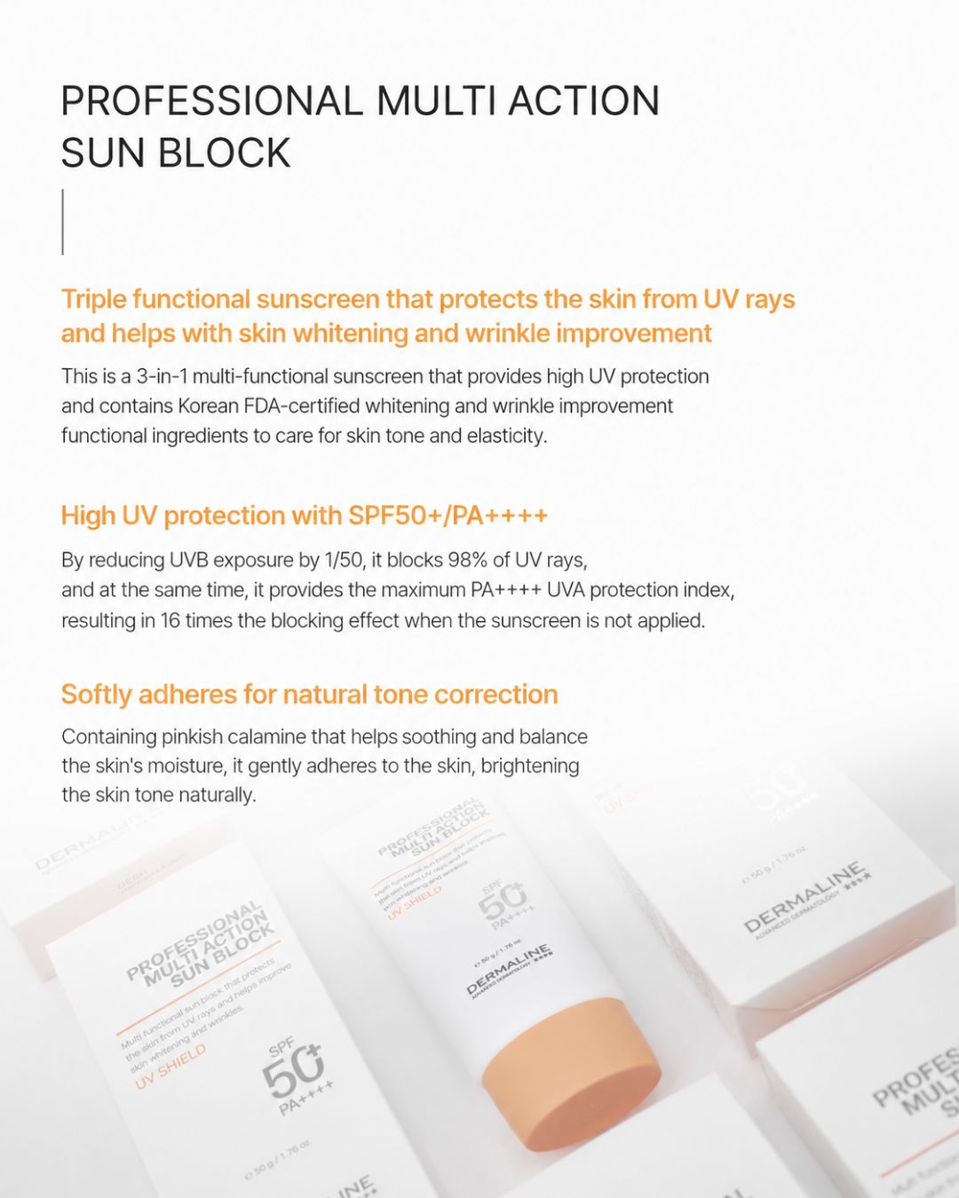 Dermaline Professional Multi Action Sun Block
