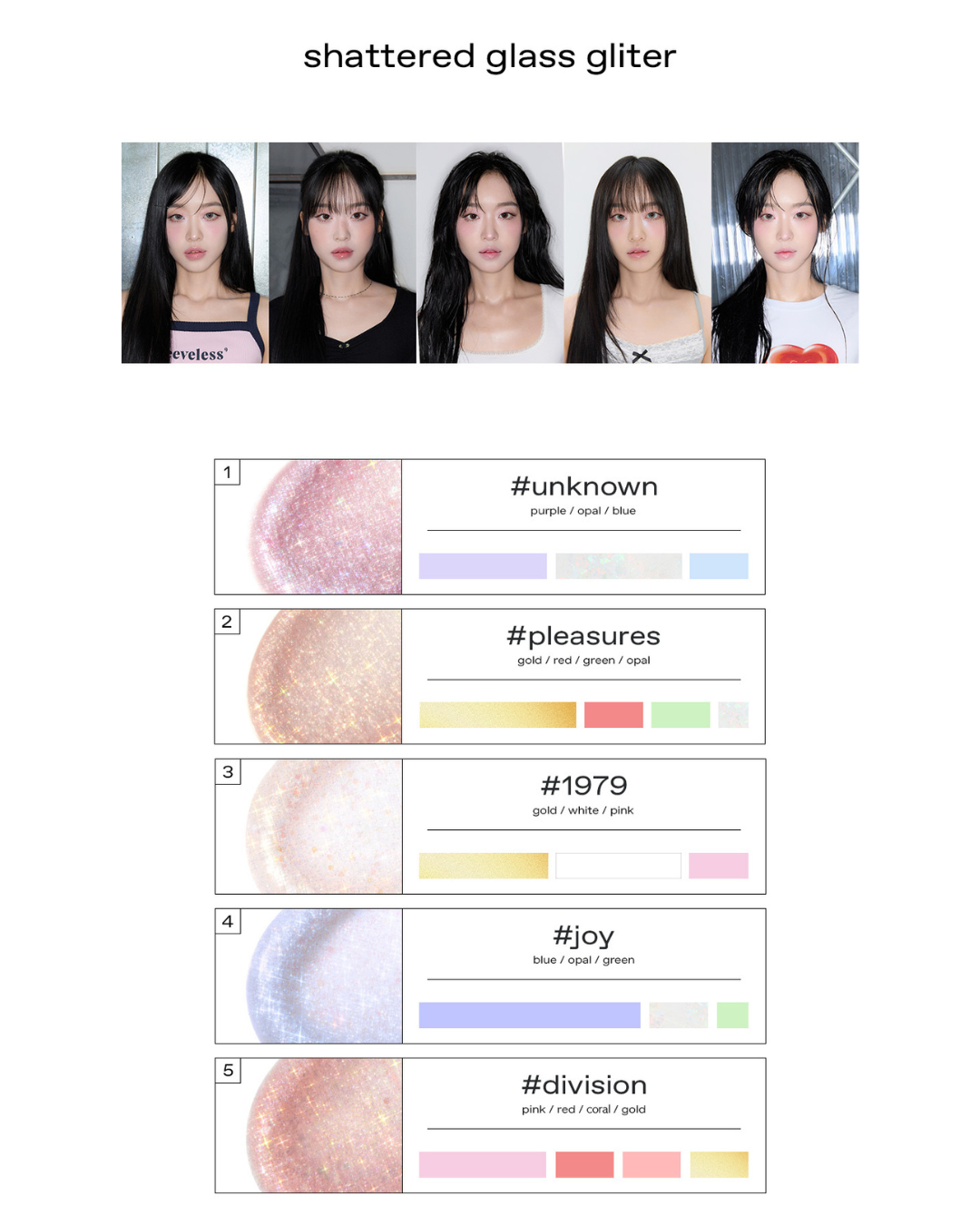 glow shattered glass glitter