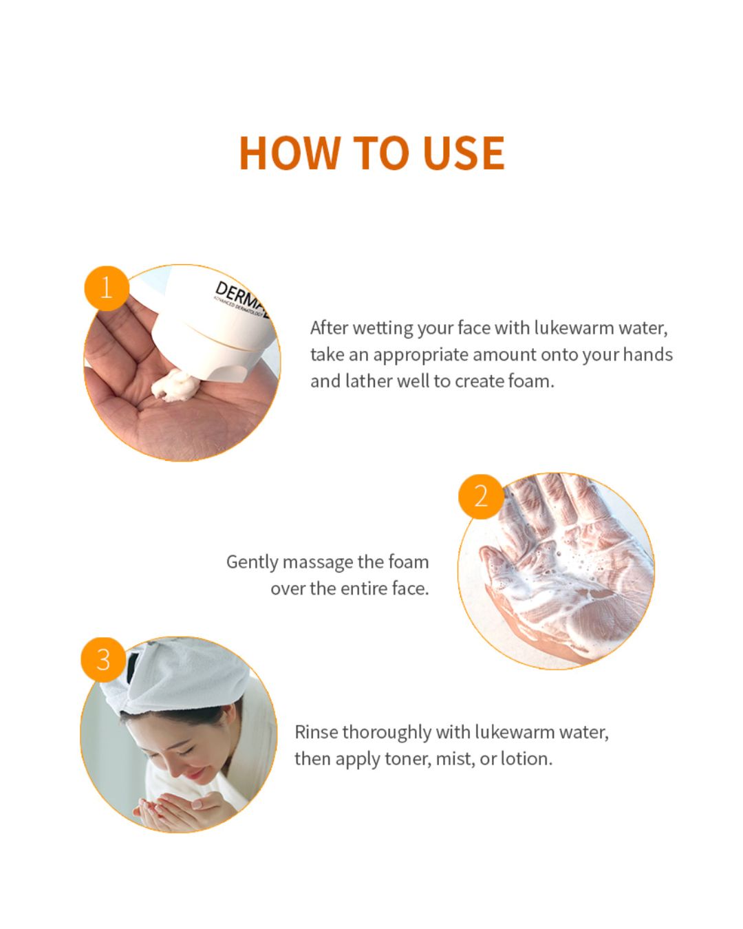 Dermaline Deep Clean Moisture Foam