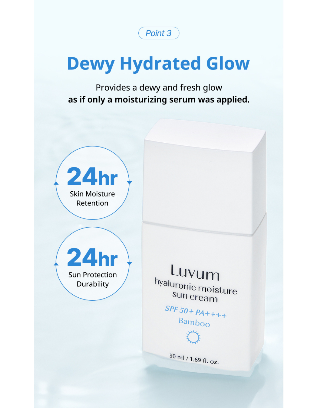 Luvum Bamboo Hyaluronic Moisture Sun Cream