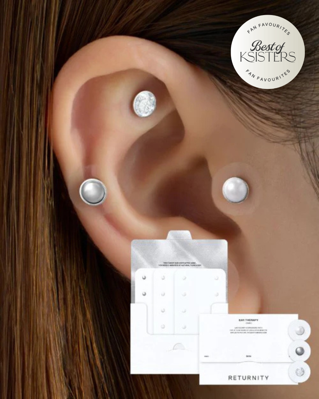 Returnity Ear Therapy Patch (Crystal/Pearl/Silver) (3 sheets)