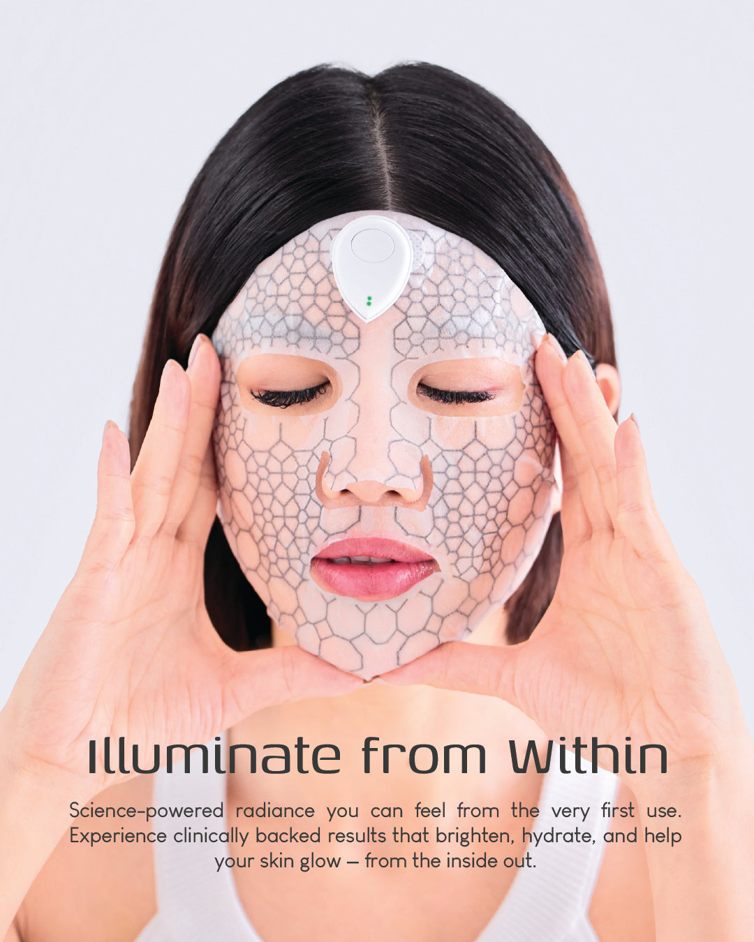 Jung Beauty Brightening Microcurrent Mask with Niacinamide and Rice Bran Extract