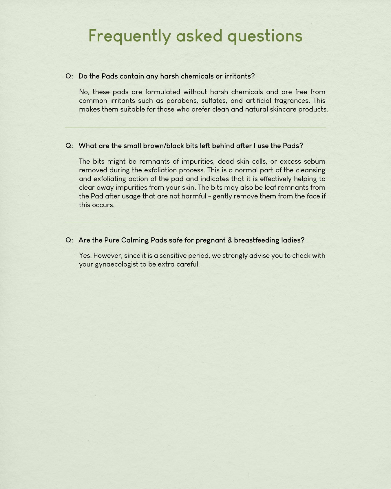 Jung Beauty Pure Calming Pad with Cica Leaf