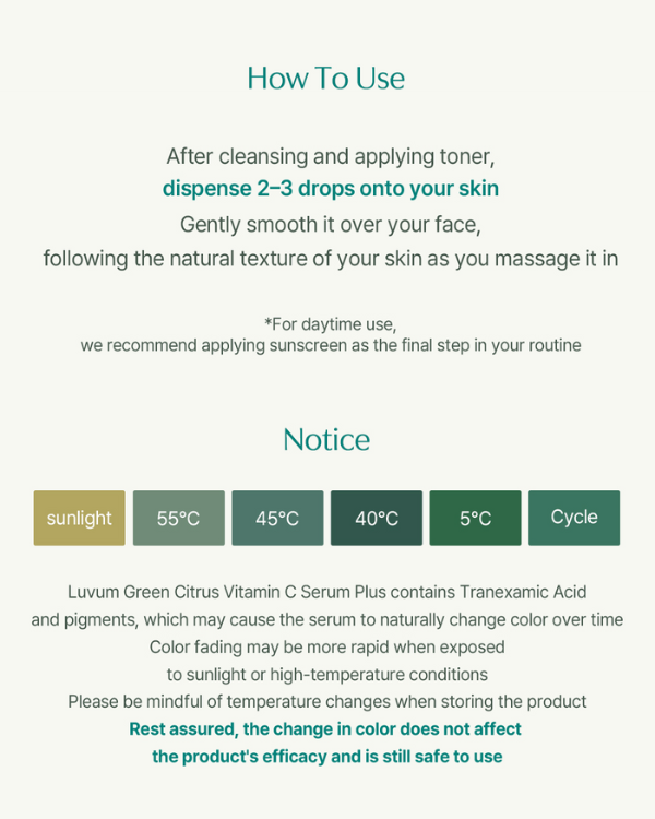 Luvum Green Citrus Vitamin C Serum+