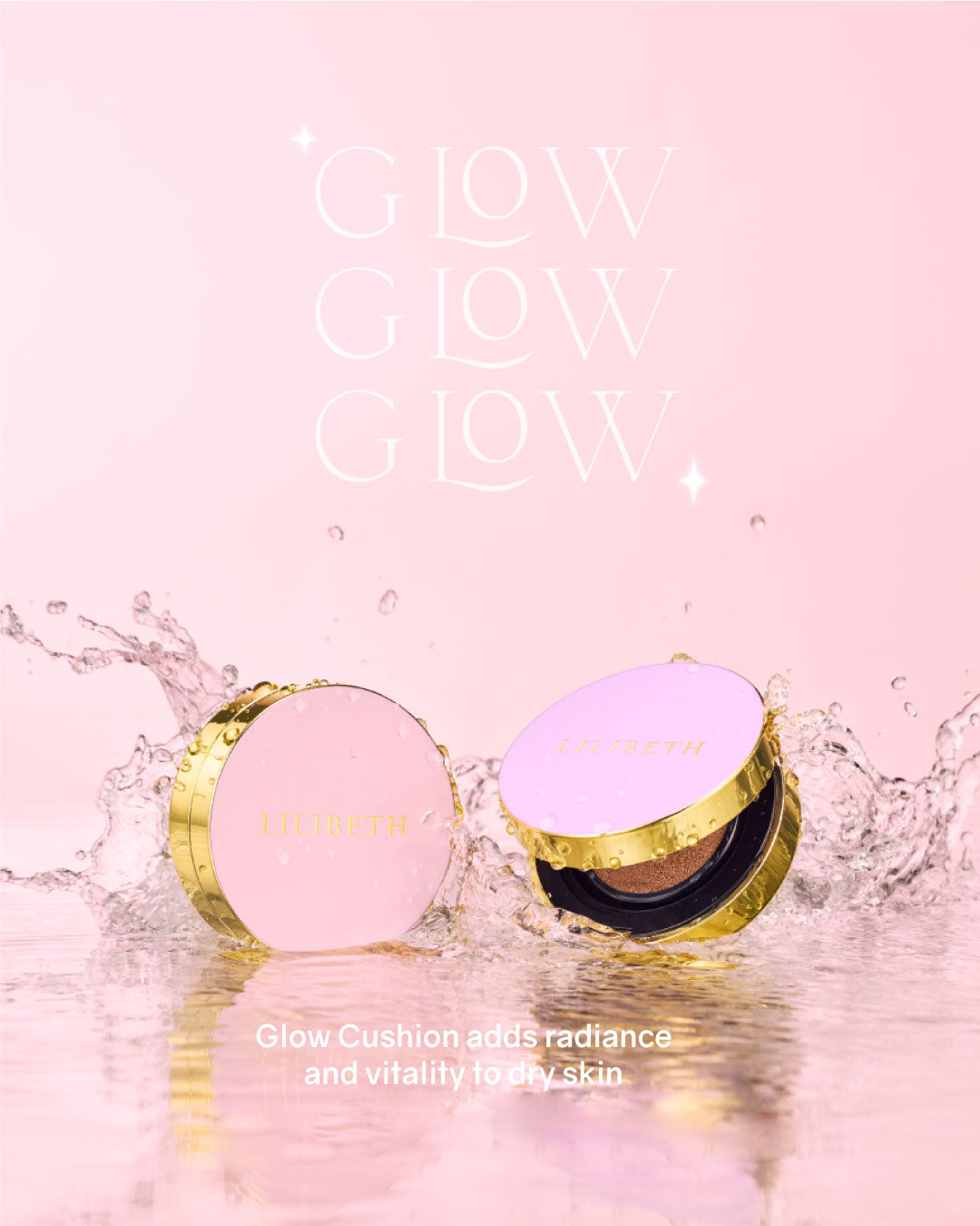 Lilibeth Timeless Glow Cushion/ Refill (Pink/ Purple)