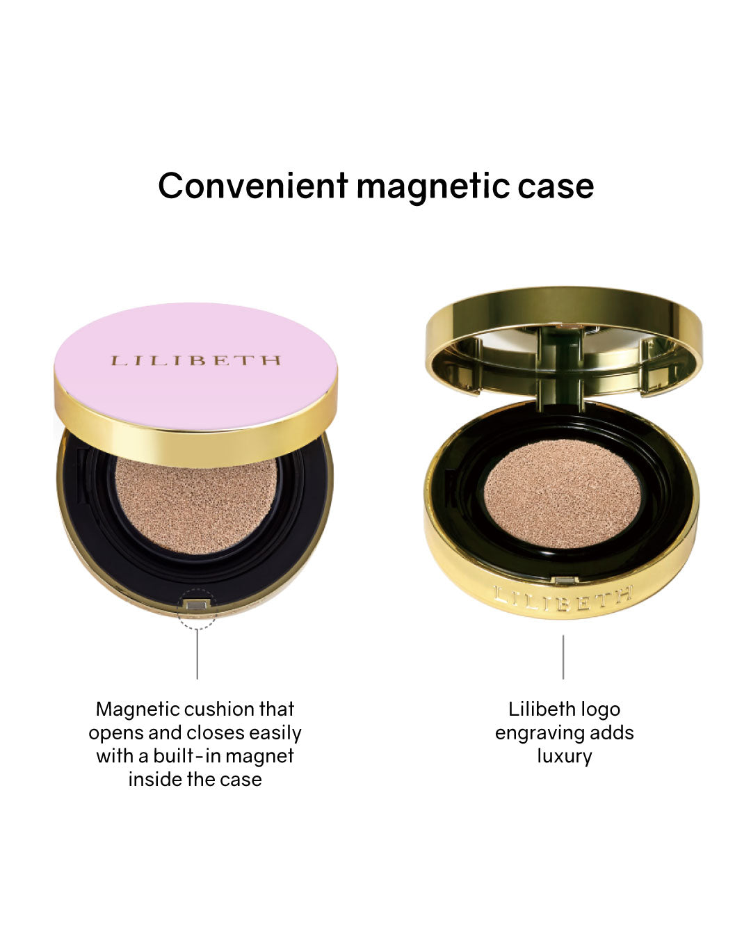 Lilibeth Timeless Glow Cushion/ Refill (Pink/ Purple)