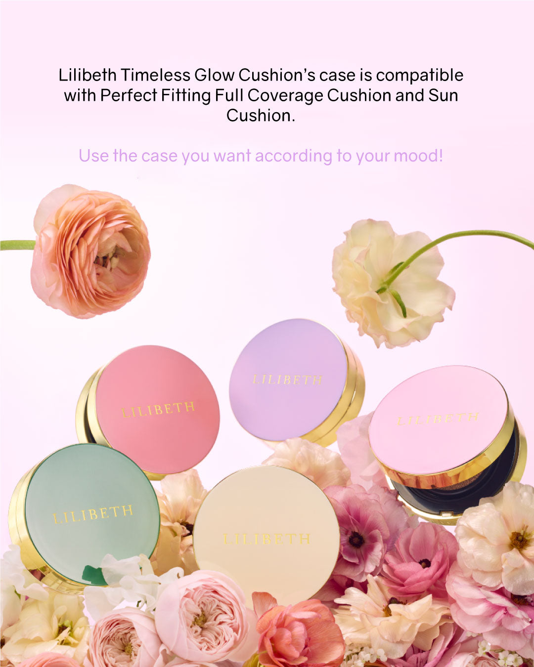 Lilibeth Timeless Glow Cushion/ Refill (Pink/ Purple)