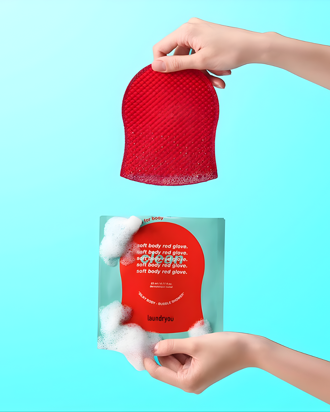 laundryou Soft Body Red Glove Clean (5EA)