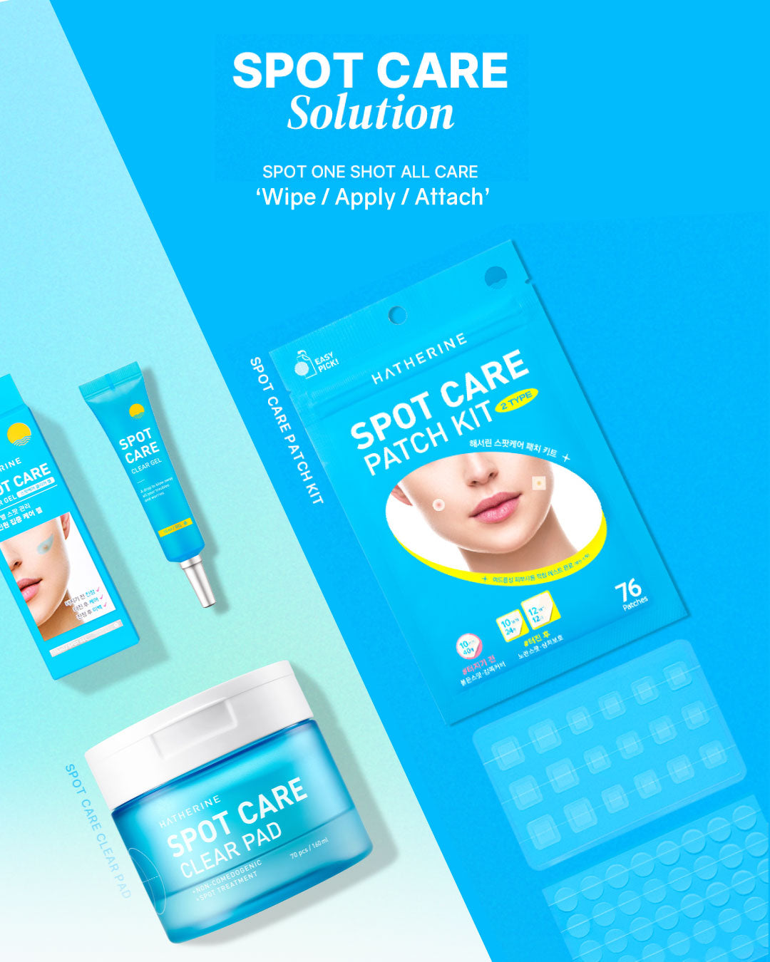 Hatherine Spot Care Patch Kit (76 patches)