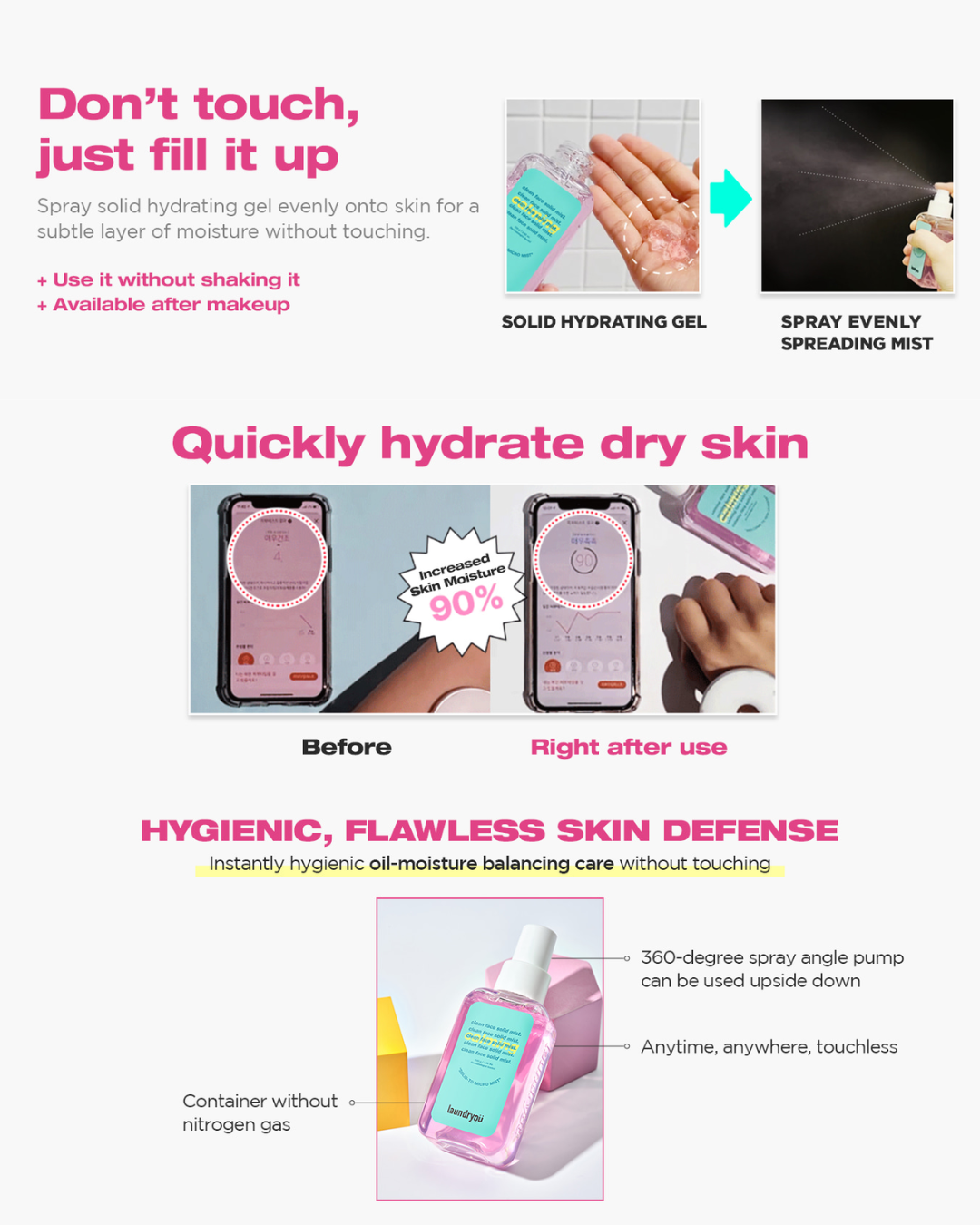 laundryou Clean Face Solid Mist Calming (100g)