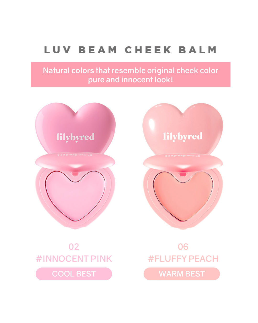 lilybyred Luv Beam Cheek Balm (6 colours)