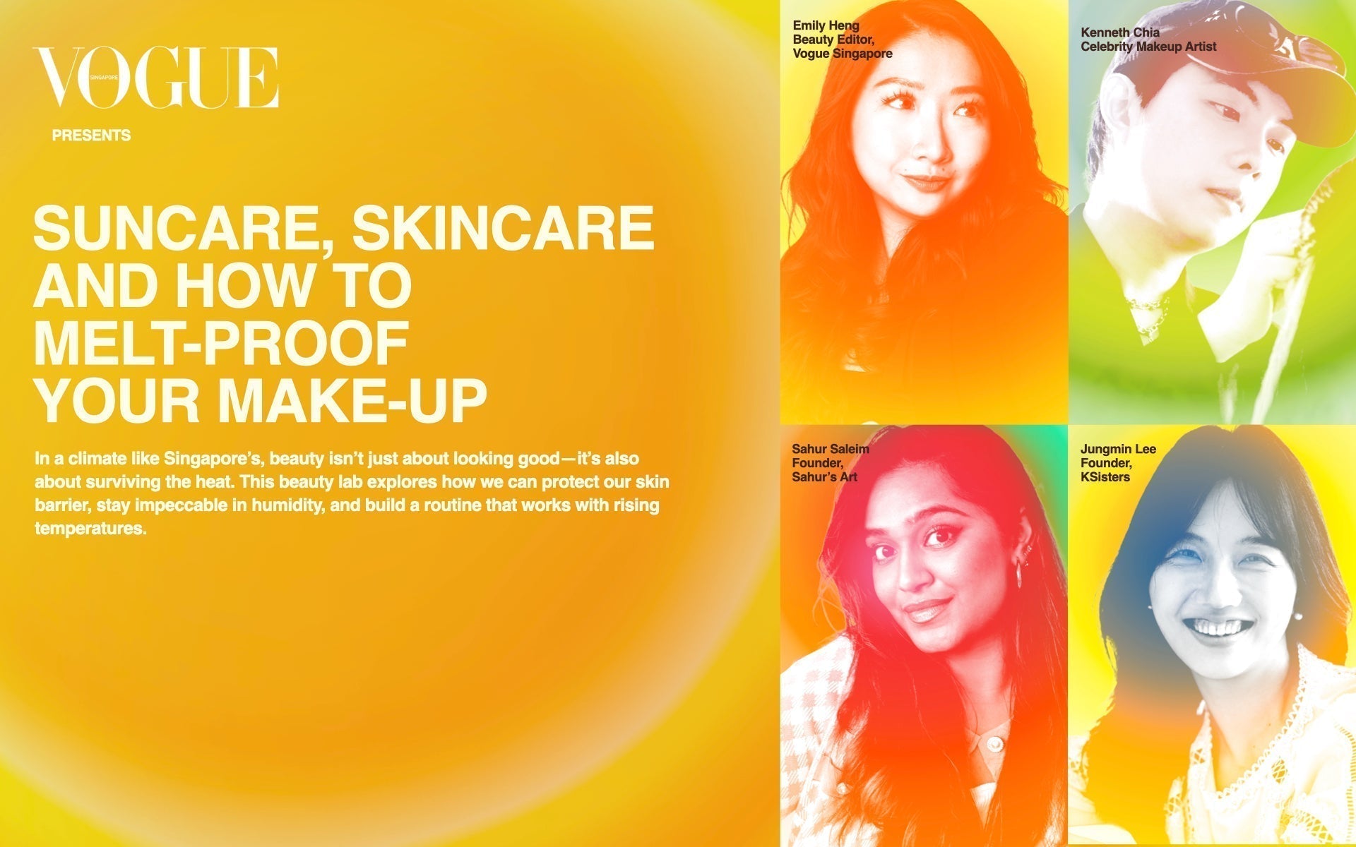 [VOGUE] Suncare, SKincare and How to melt-proof your make-up