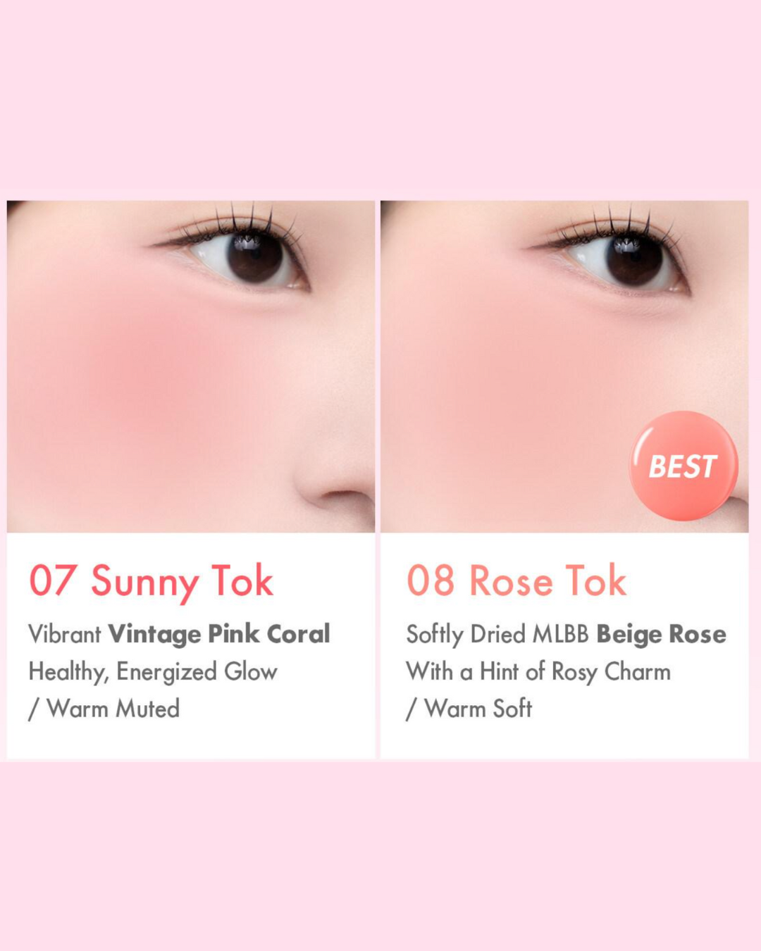 [PROMO] AMUSE Cheek Tok Tok (8 Colours)