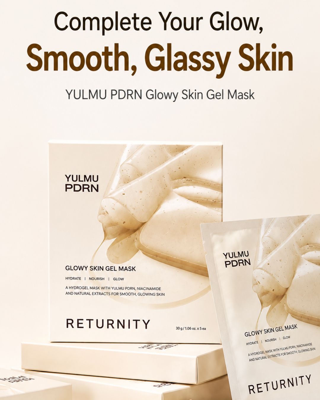 [PROMO] Returnity Yulmu Line Bundle (Yulmu Skinclean Mask + Gel Mask (5EA) + Toner + Bubble Booster)