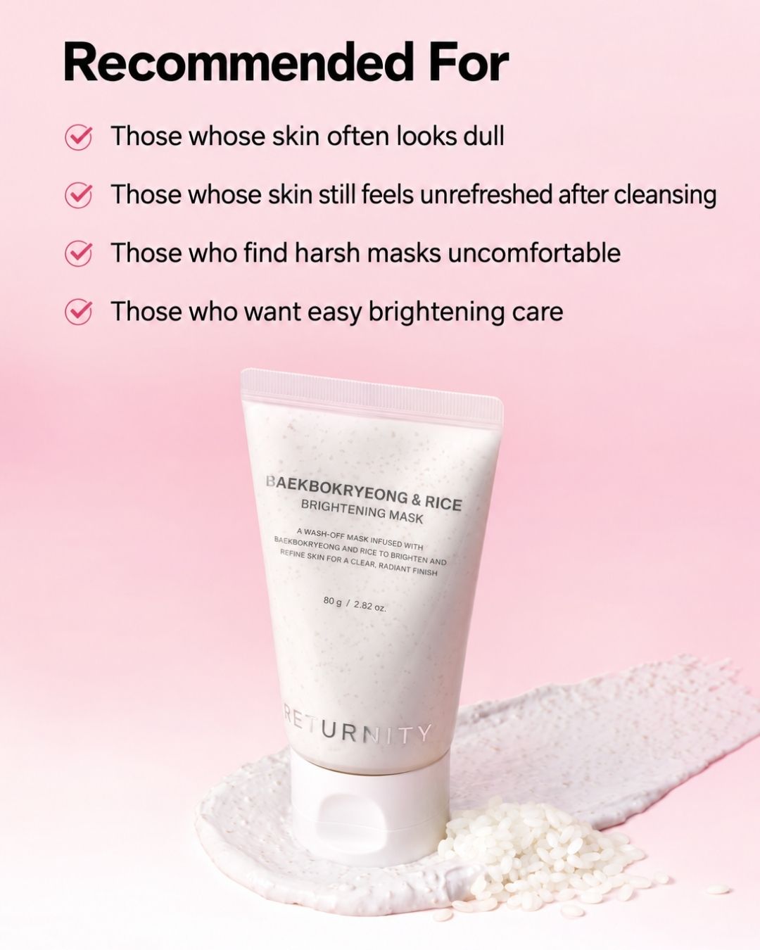[PROMO] Returnity Baekbokryeong & Rice Brightening Mask
