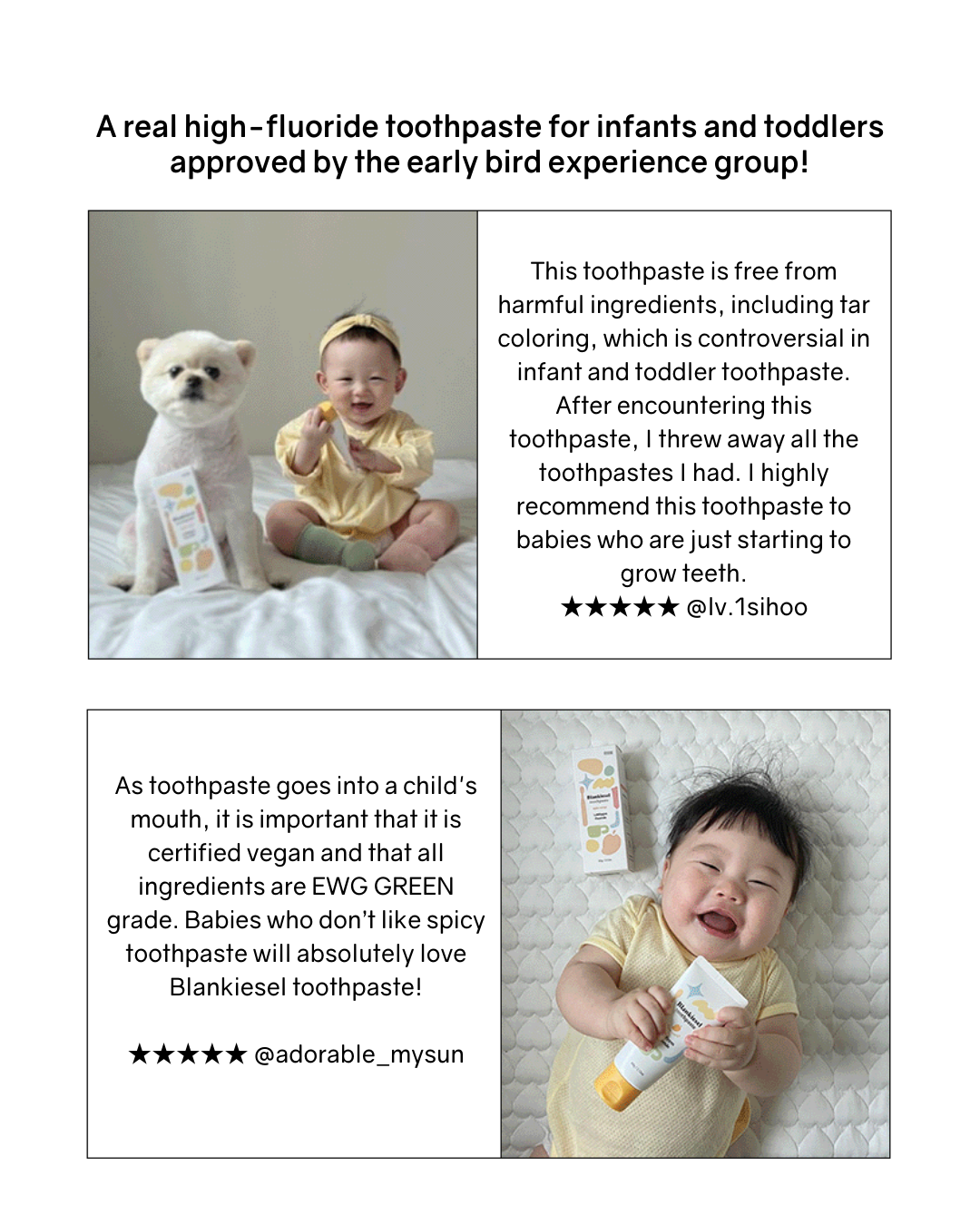[PROMO] Blankiesel Toothpaste for Newborns (6 months & above) - Apple Mango