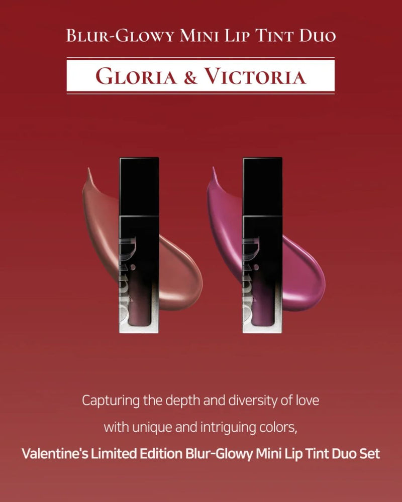 Dinto Valentine's Limited Edition Blur-Glowy Mini Lip Tint Duo