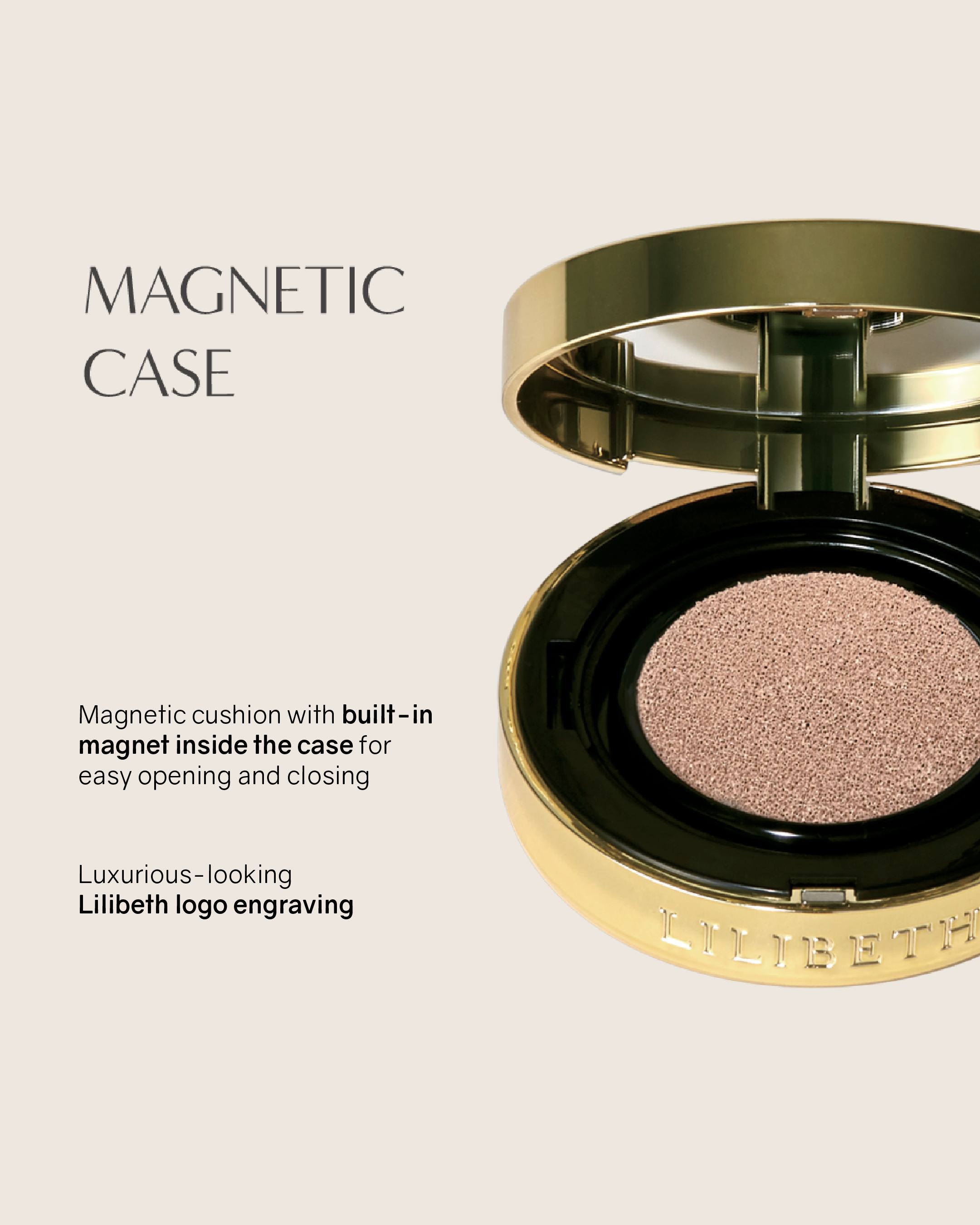 Lilibeth Perfect Fitting Full Coverage Cushion/ Refill SPF50+/PA+++ (Shade 21/23)