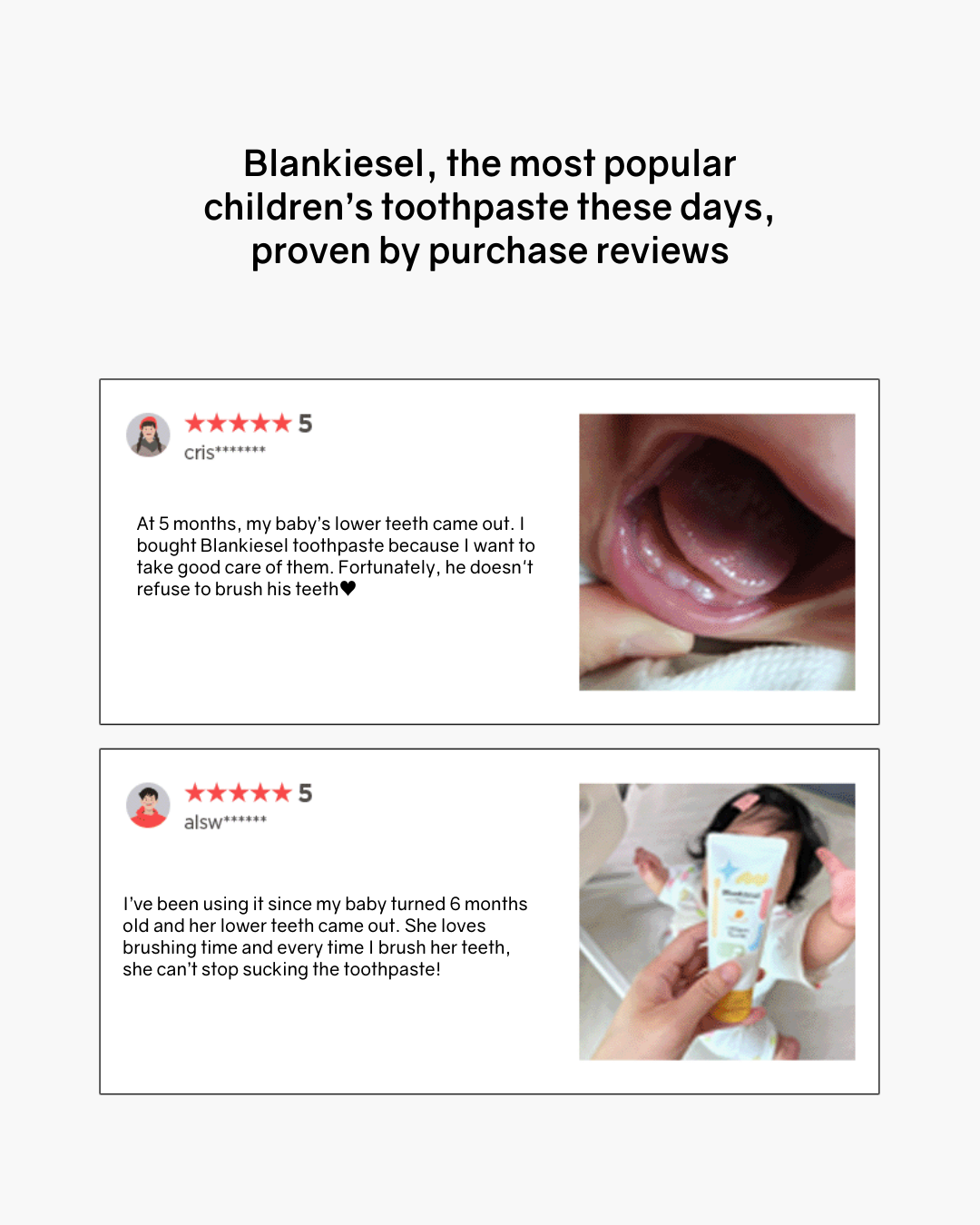 [PROMO] Blankiesel Toothpaste for Newborns (6 months & above) - Apple Mango