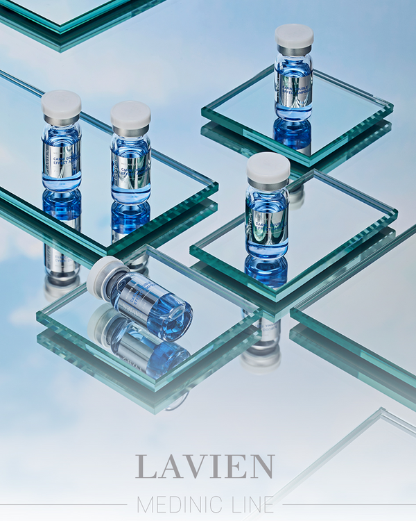 Lavien Carni Double Effect Ampoule (Blue) / 4000 Micro Shot Skin Roller