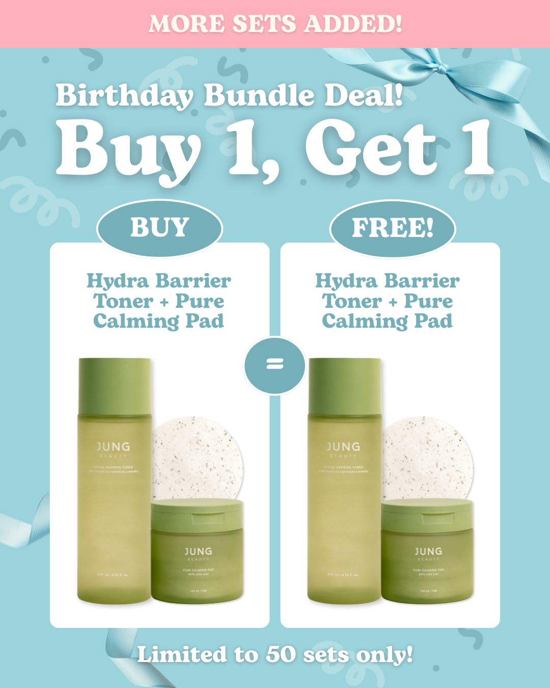 [PROMO] Jung Beauty BOGO Birthday Bundle Deal: Hydra-Barrier Toner & Pure Calming Pad