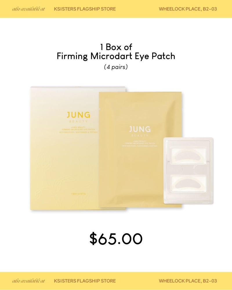 Jung Beauty Firming Microdart Eye Patch with Bakuchiol, Niacinamide and Peptides