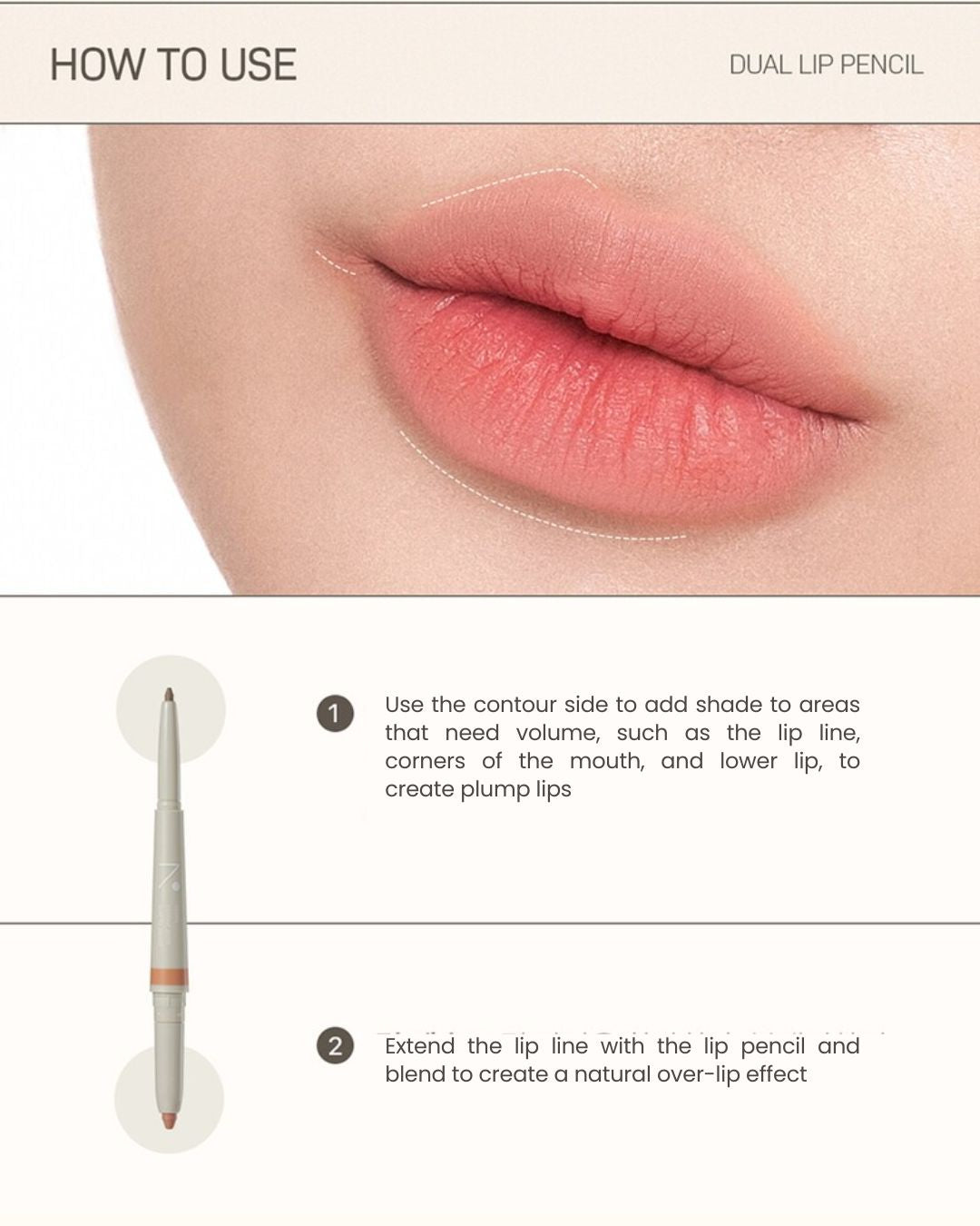 [PROMO] nobev Contour Point Dual Lip Pencil