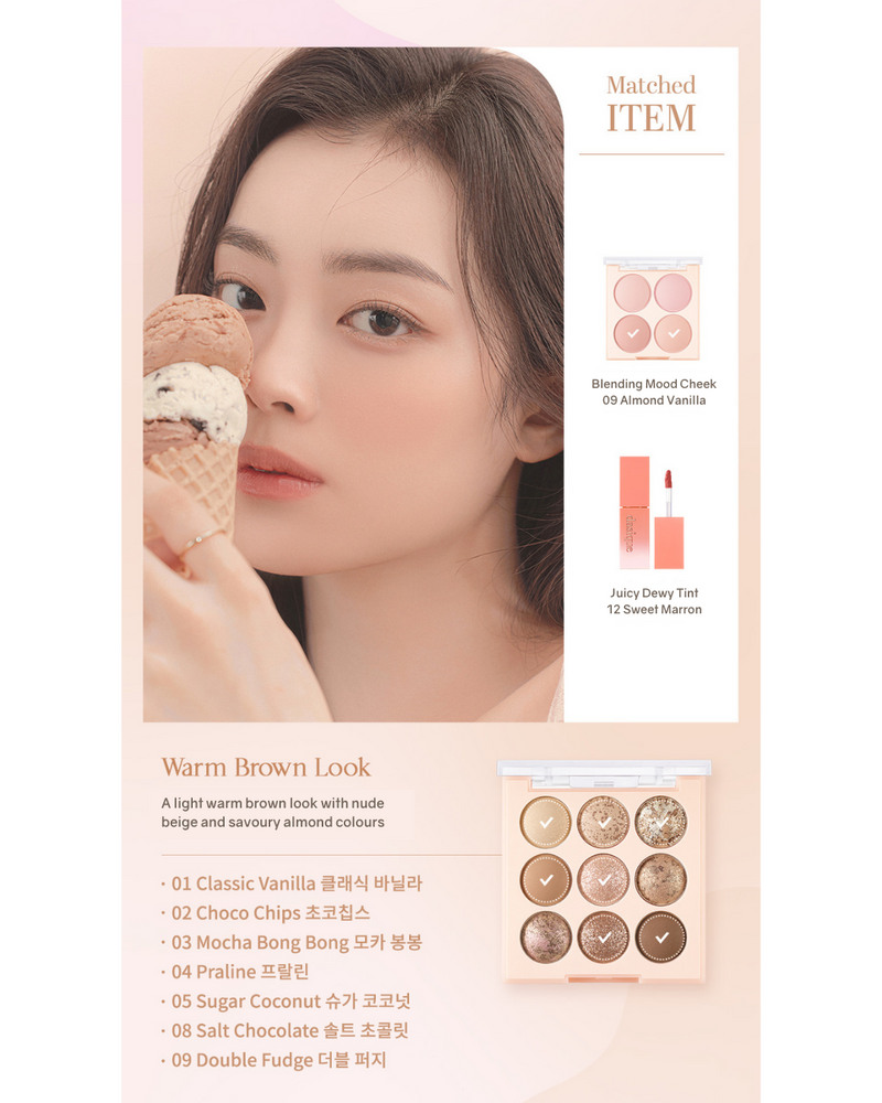 [PROMO] Dasique Eyeshadow Palette (Ice Cream Collection) [3 colours]