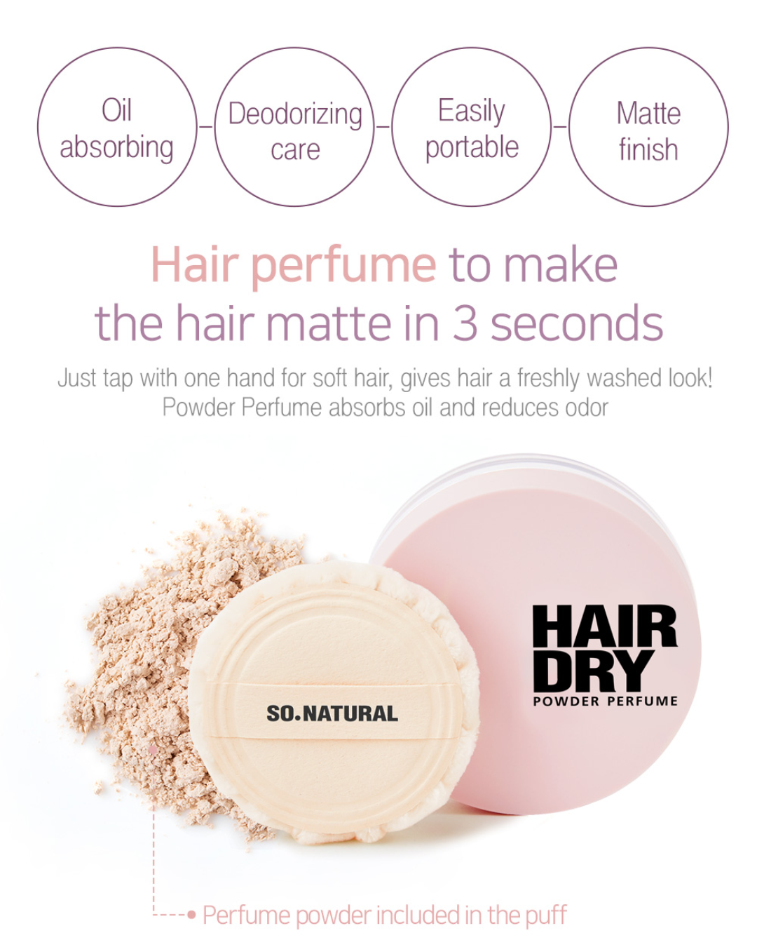 So Natural Hair Dry Powder Perfume