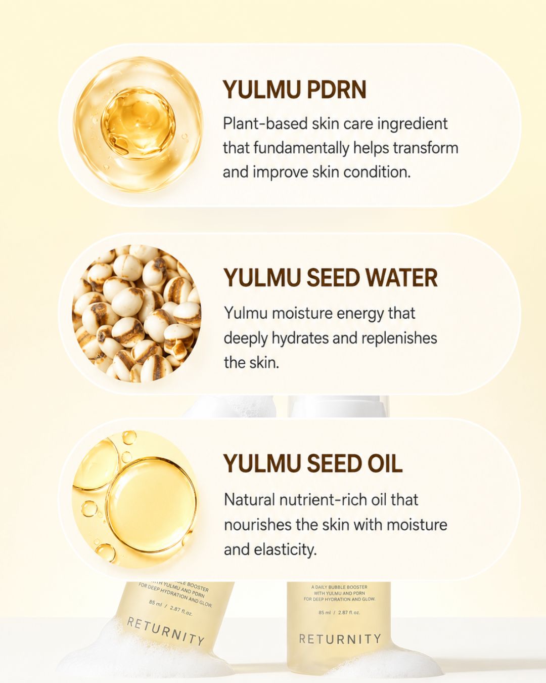 [PROMO] Returnity Yulmu PDRN Glowy Skin Bubble Booster