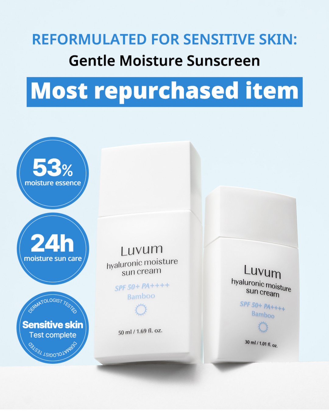 [PROMO] Luvum Bamboo Hyaluronic Moisture Sun Cream