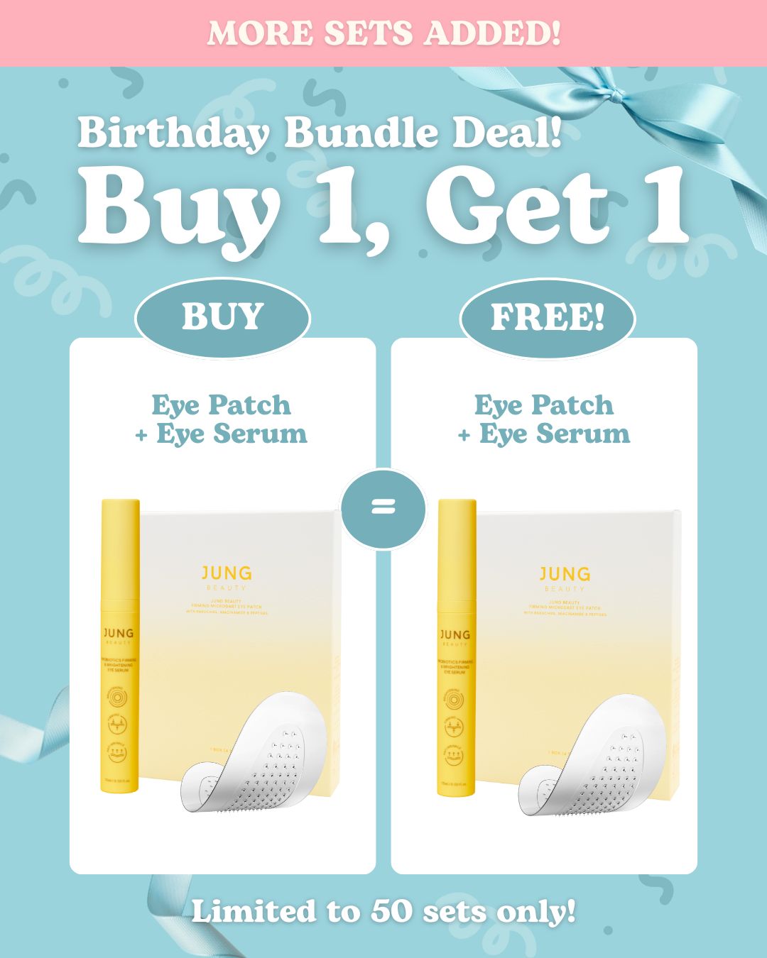 [PROMO] Jung Beauty BOGO Birthday Deal: Firming Microdart Eye Patch + Probiotics Firming & Brightening Eye Serum