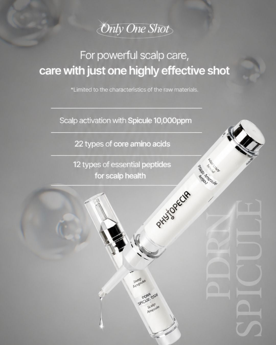 [PREORDER] Phytopecia PDRN Spicule 10000 Scalp Ampoule (15ml) (Dispatch Dates: 13-17 July)