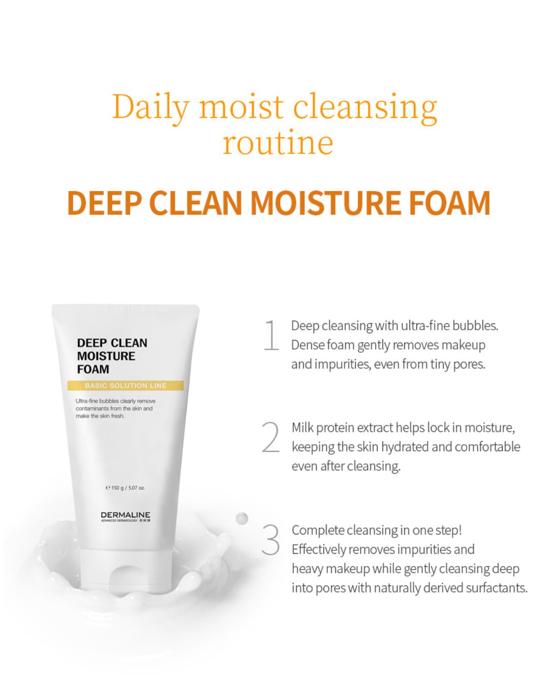 [PROMO] Dermaline Deep Clean Moisture Foam