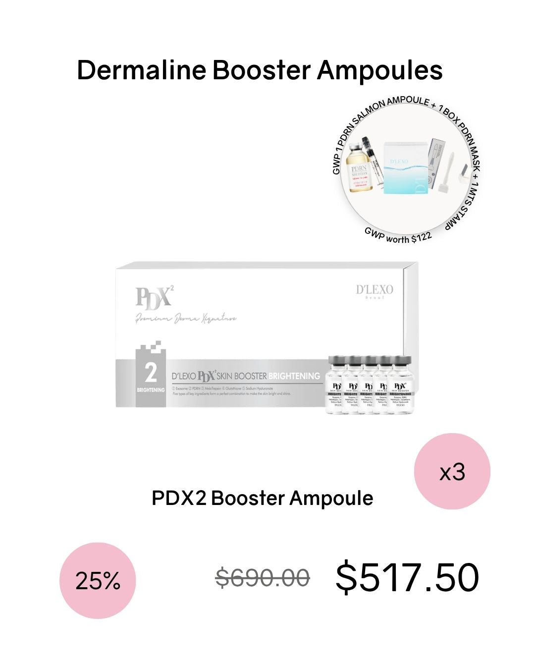 [PROMO] Dermaline Booster Ampoules (PDX5/PDX2)