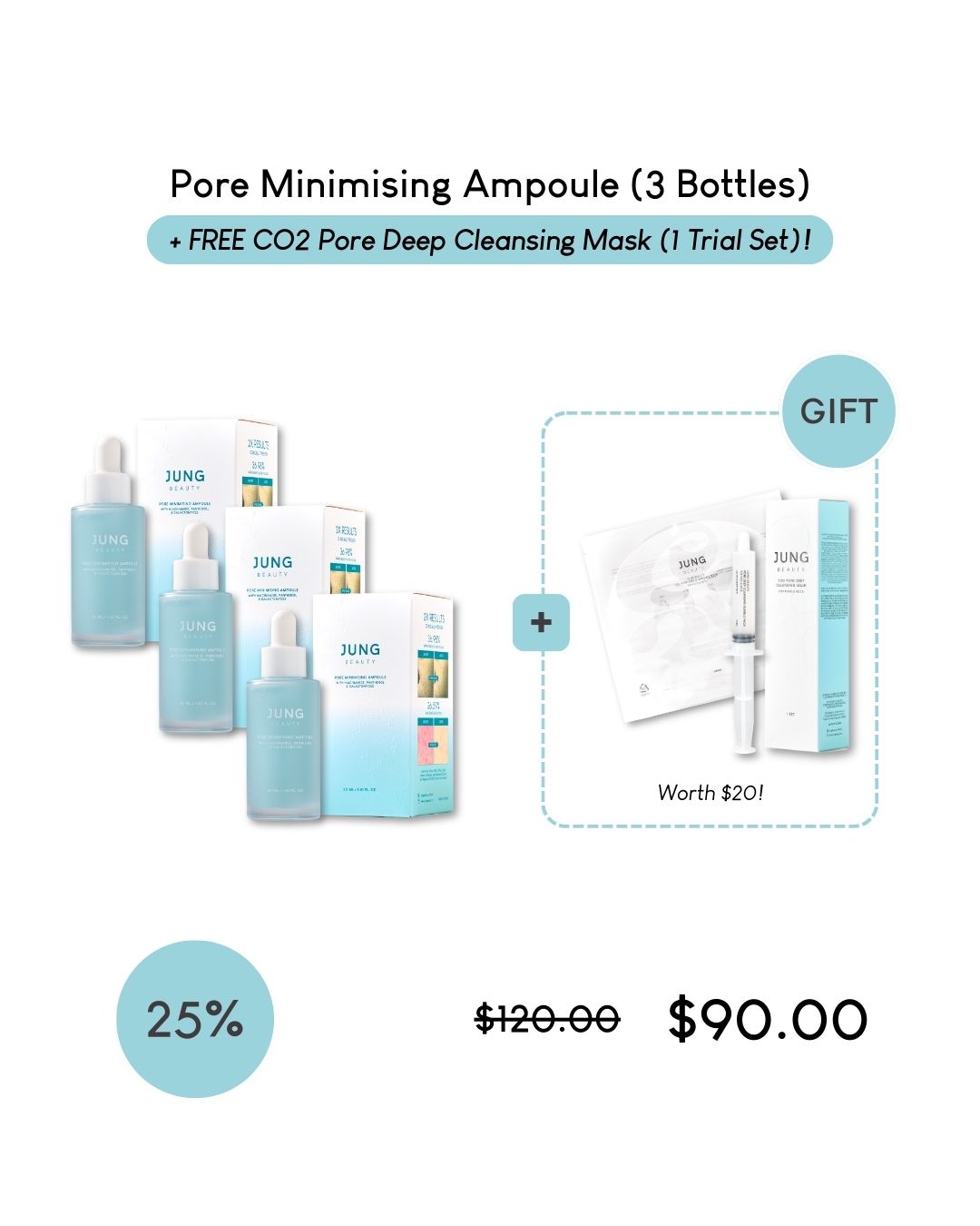 [PROMO] Jung Beauty Pore Minimising Ampoule with Niacinamide, Panthenol & Galactomyces
