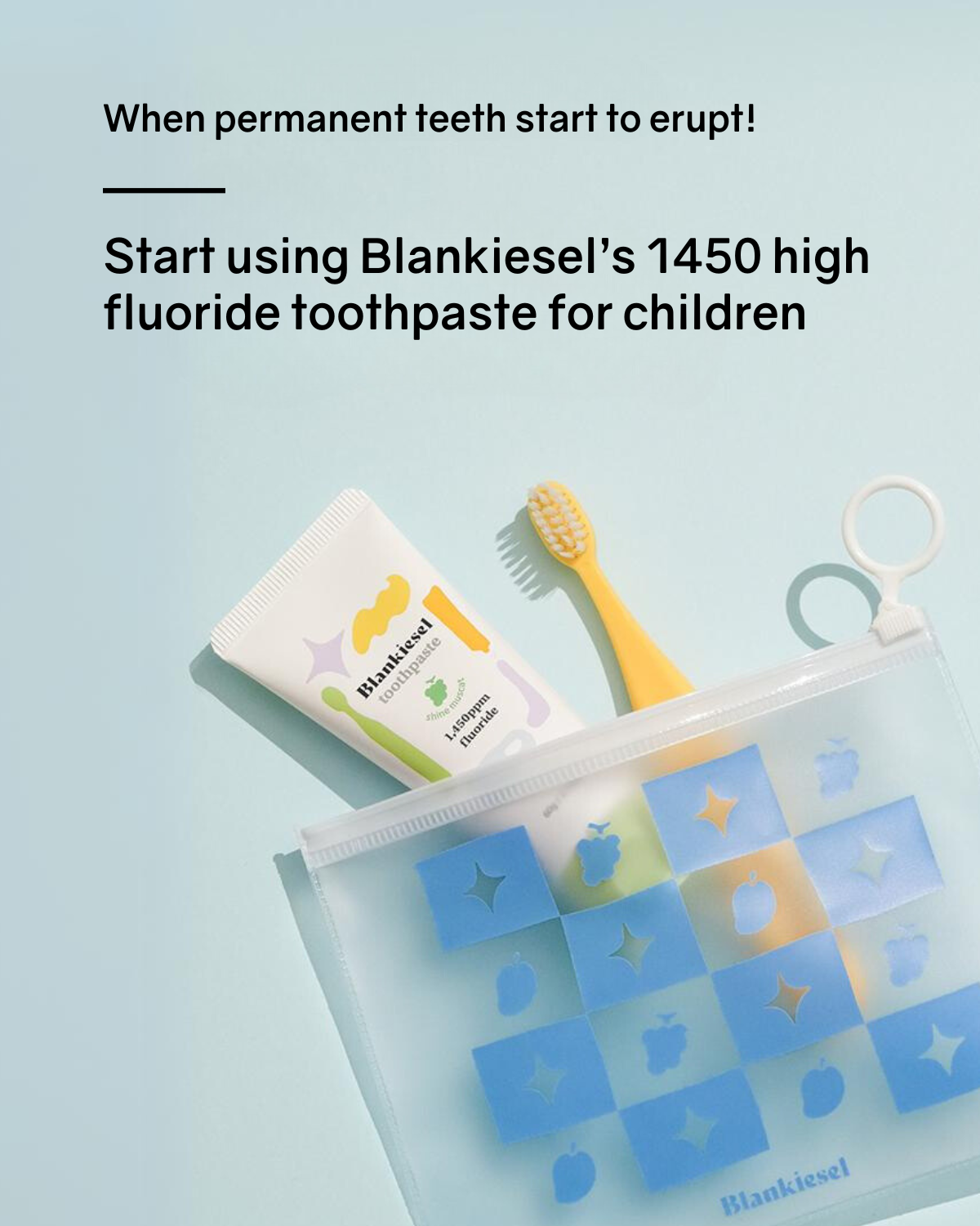 [PROMO] Blankiesel Toothpaste and Toothbrush for Kids - 6 years & above