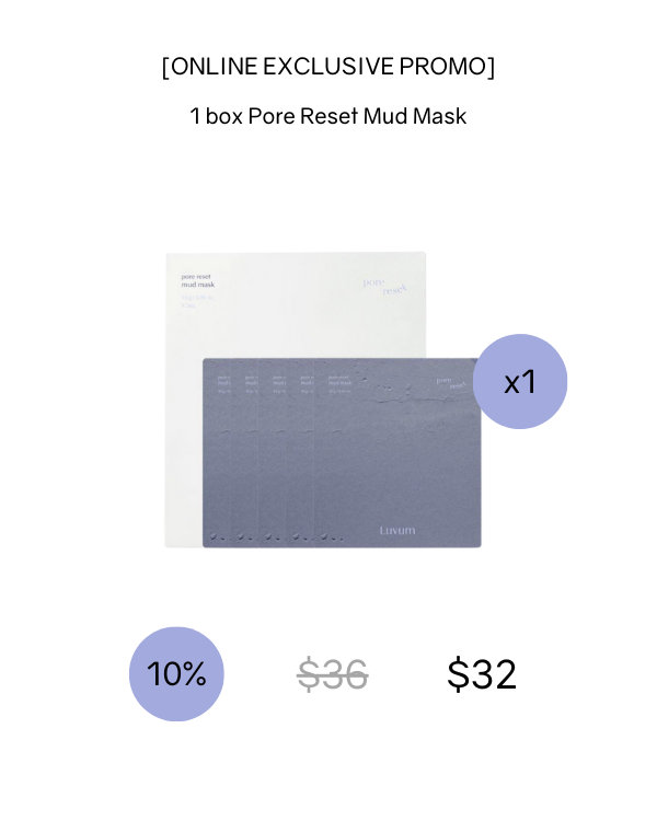 [Online Exclusive] Luvum Pore Reset Mud Mask