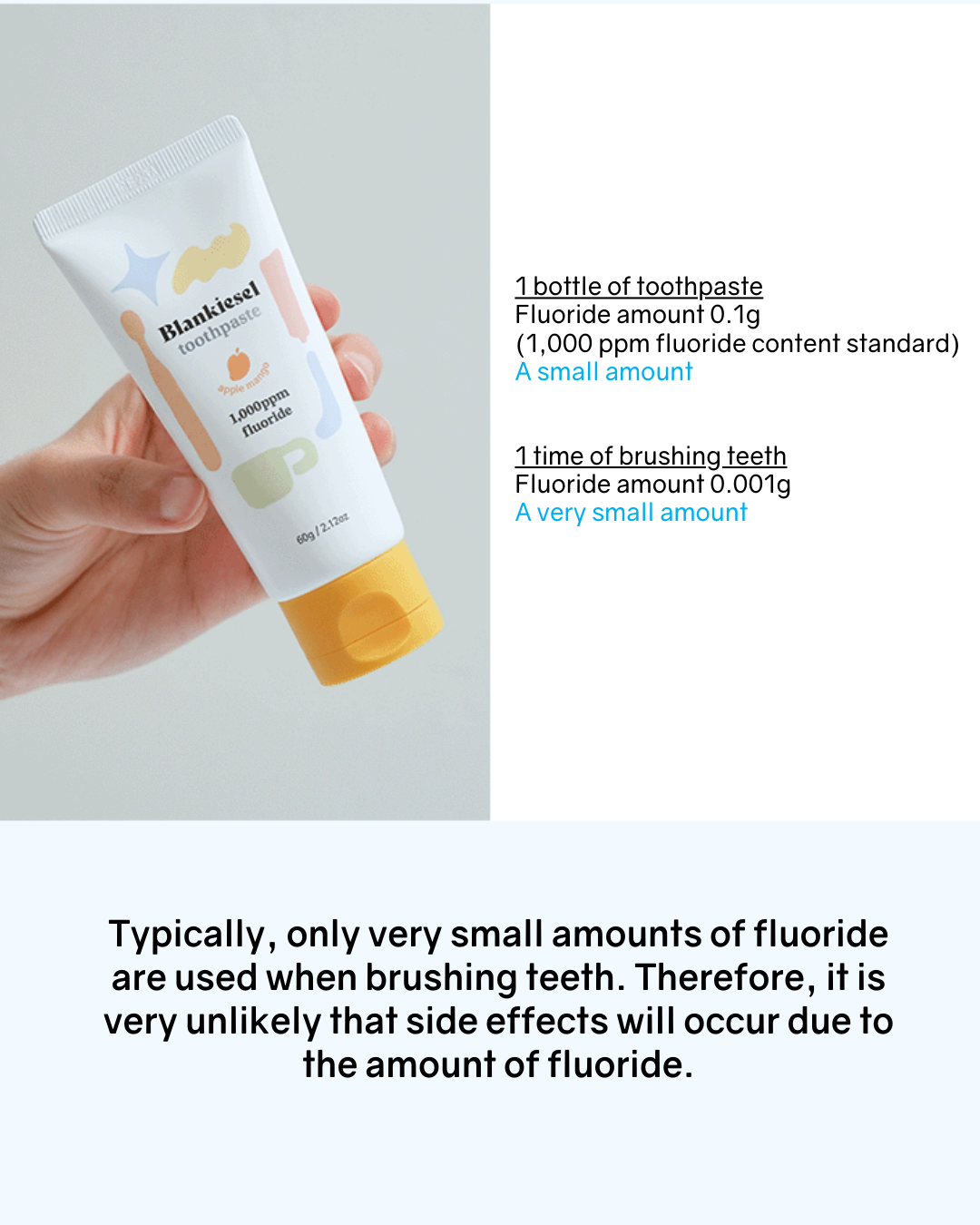 [PROMO] Blankiesel Toothpaste for Newborns (6 months & above) - Apple Mango