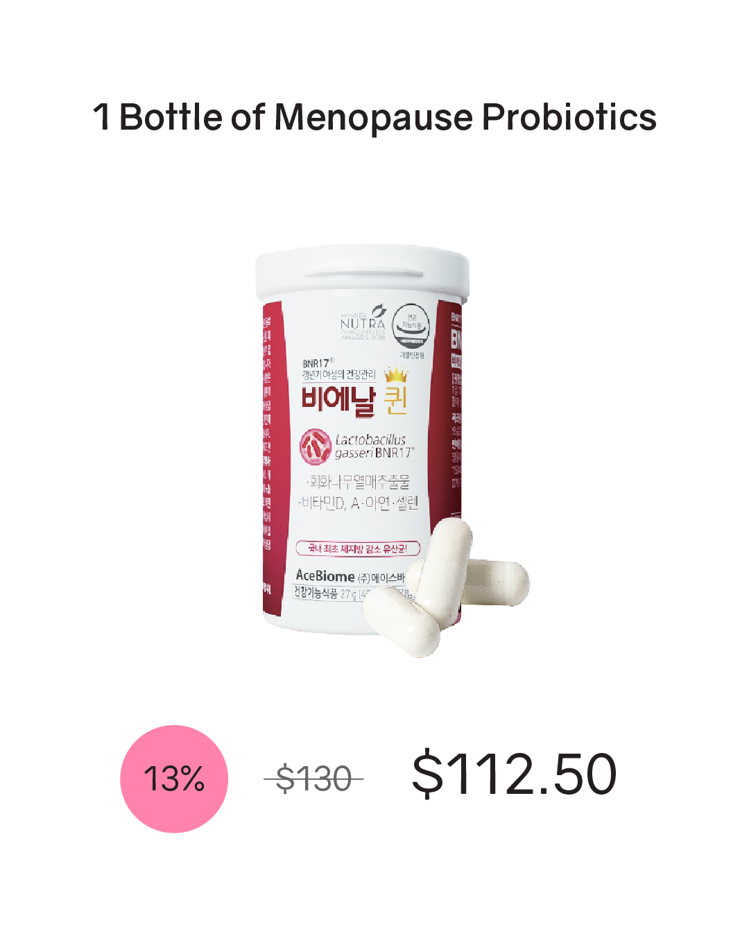 [PROMO] BNR Queen Probiotics for Menopausal Relief