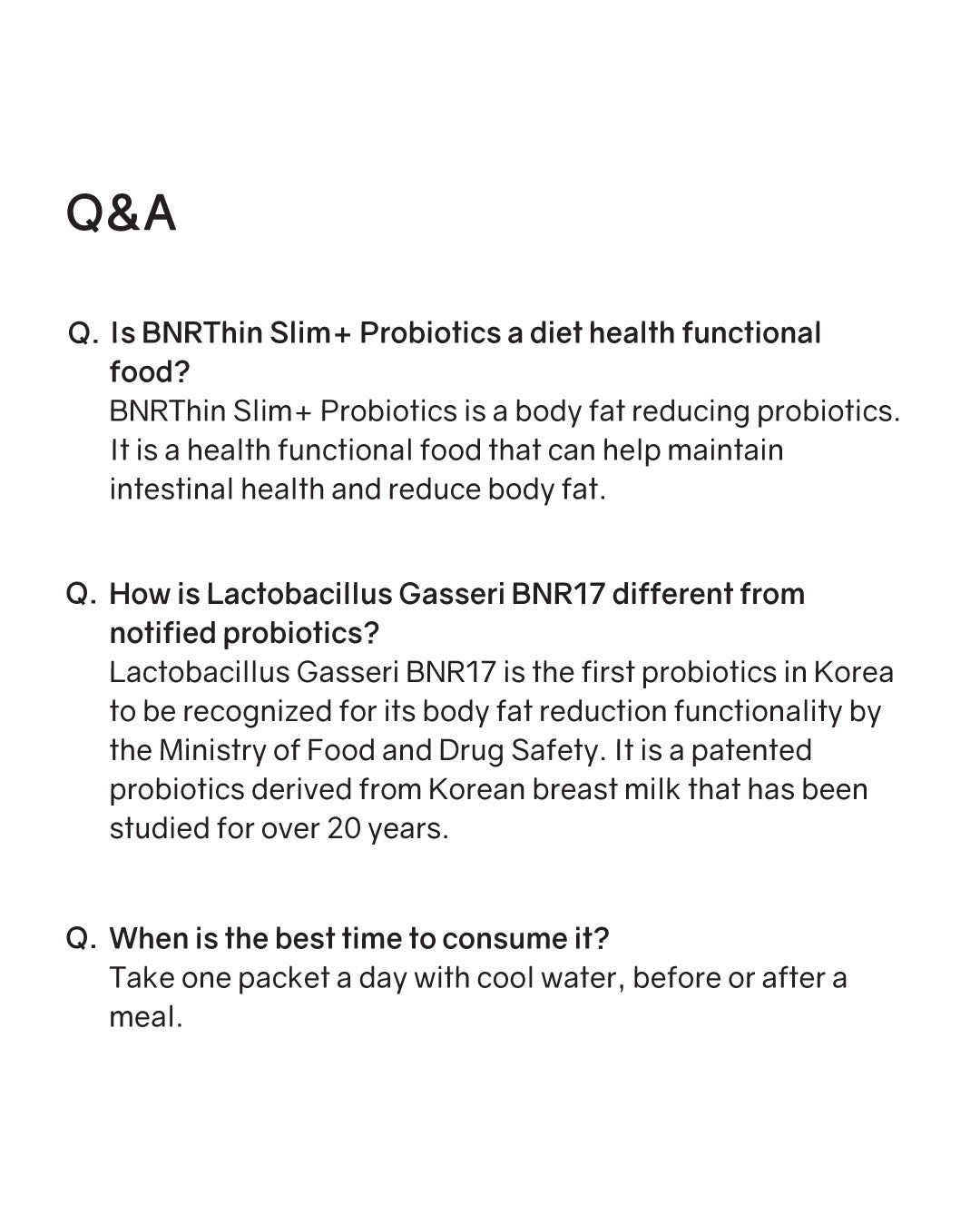 [PREORDER] BNRThin Slim+ Probiotics (Room Temp)