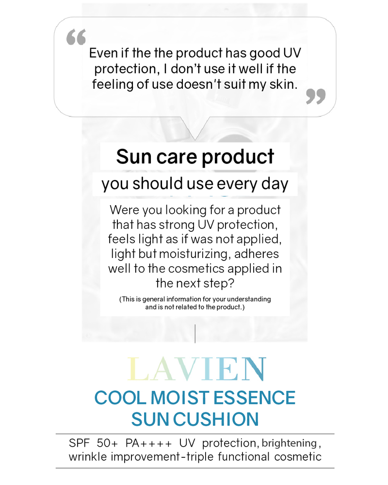 [PROMO] Lavien Cool Moist Essence Sun Cushion SPF50+/PA++++