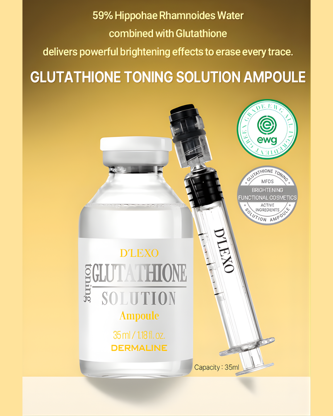 Dermaline Glutathione Toning Solution Ampoule (35ml)