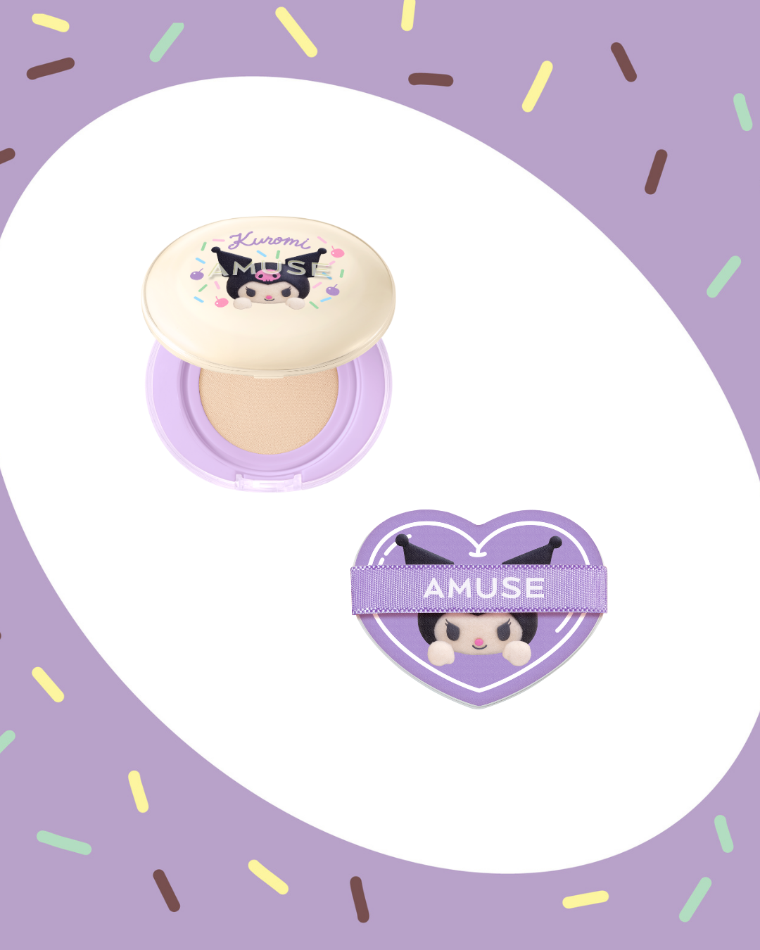 [PROMO] AMUSE My Melody & Kuromi Edition Dew Jelly Master Cushion Set