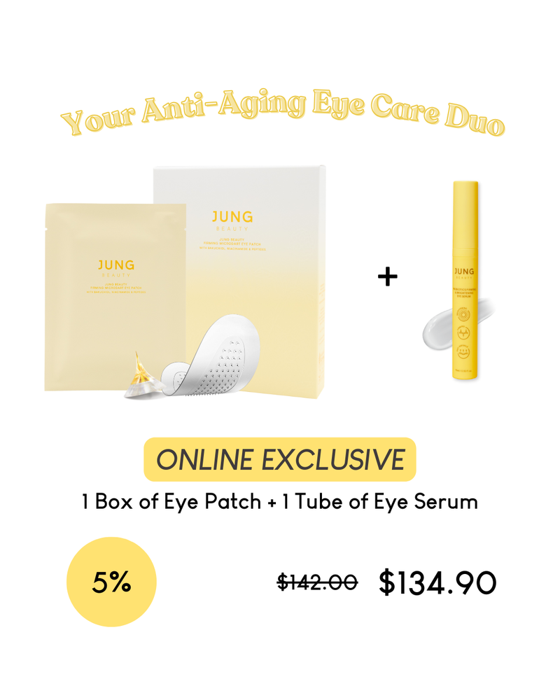 Jung Beauty Firming Microdart Eye Patch with Bakuchiol, Niacinamide and Peptides