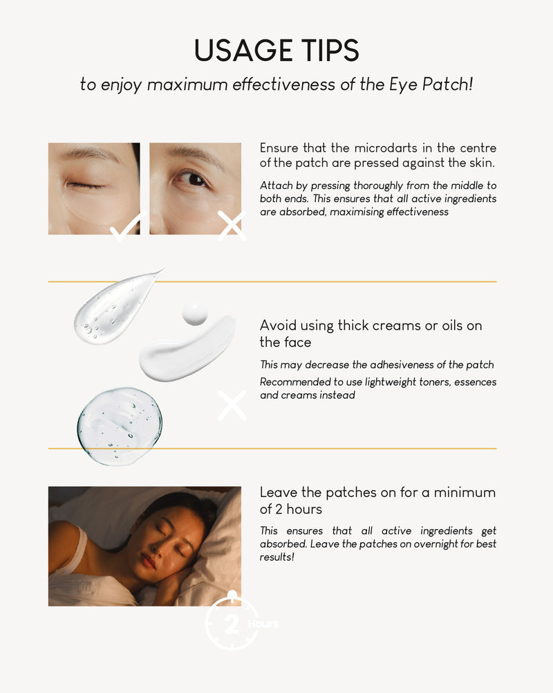 Jung Beauty Firming Microdart Eye Patch with Bakuchiol, Niacinamide and Peptides